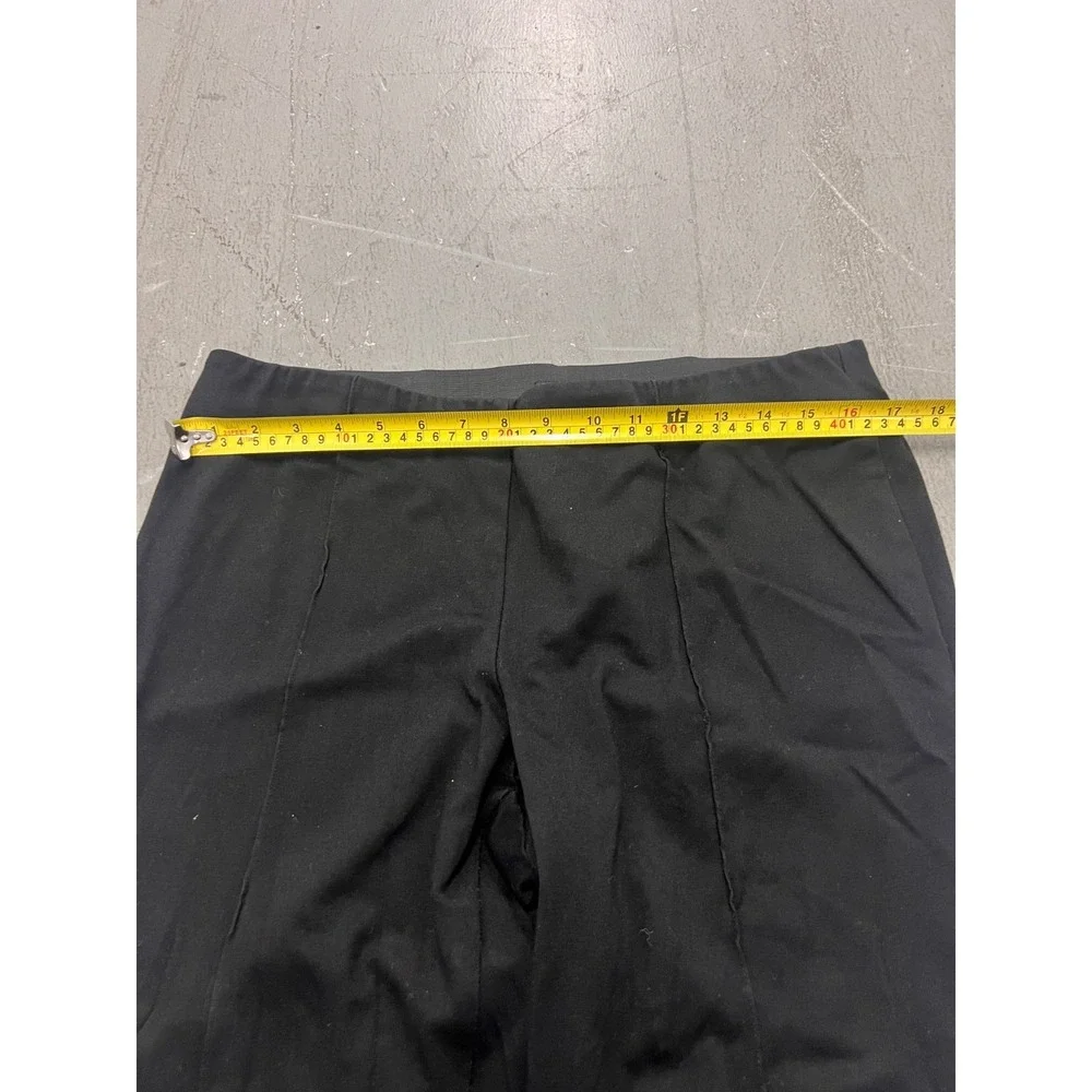 Soho Pants Womens XL Black Stretch Pintuck Straight Leg Trousers Business Office